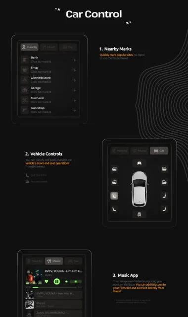 WAIS HUD V6 | Customizable FiveM HUD | 11 Styles & Car Menu FiveM script preview
