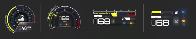 Free FiveM Advanced HUD V7 | 4 Speedometers & Custom Colors FiveM script preview