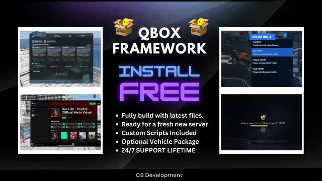 Full Custom Qbox Framework FiveM script preview