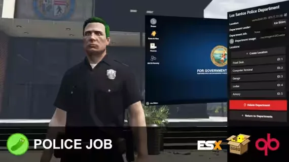 Pickle's Police Job | In-Game Creator | ESX QBCore Qbox FiveM FiveM script preview