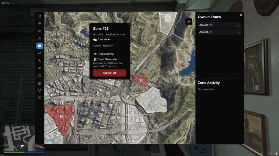 Electus Gangs: Territory Wars and Zone Control FiveM script preview