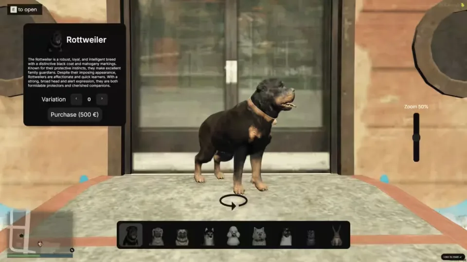 Electus Pets: Advanced FiveM Pet System FiveM script preview