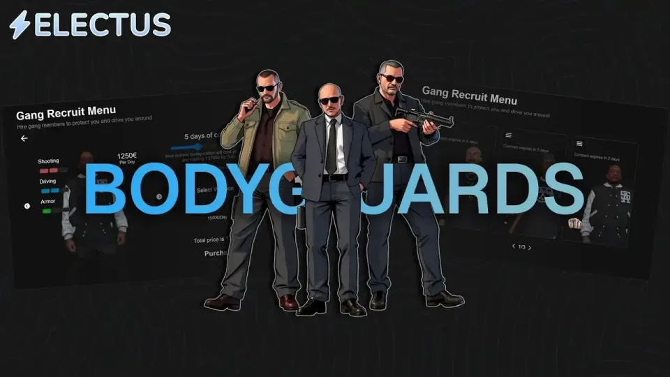 Free Electus AI Bodyguard System FiveM script preview