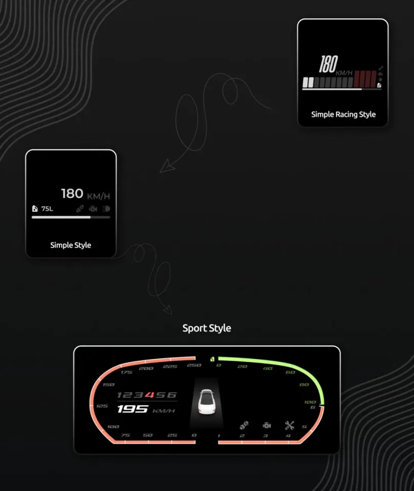 WAIS HUD V6 Customizable HUD With Car Menu FiveM script preview