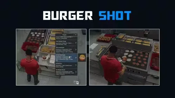 DRC Burgershot Restaurant Job FiveM script preview