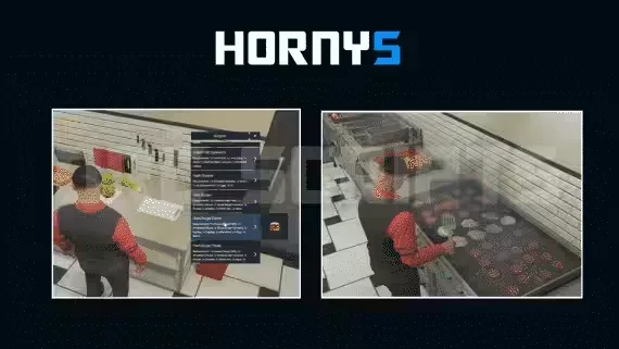 DRC Hornys Restaurant Job FiveM script preview