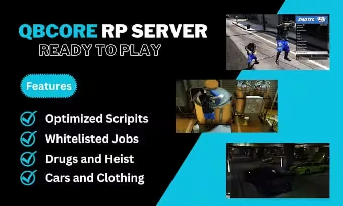 QBCore V8 Roleplay Server FiveM script preview