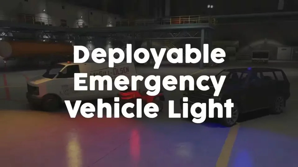 Deployable Roof Emergency Light With Siren FiveM script preview
